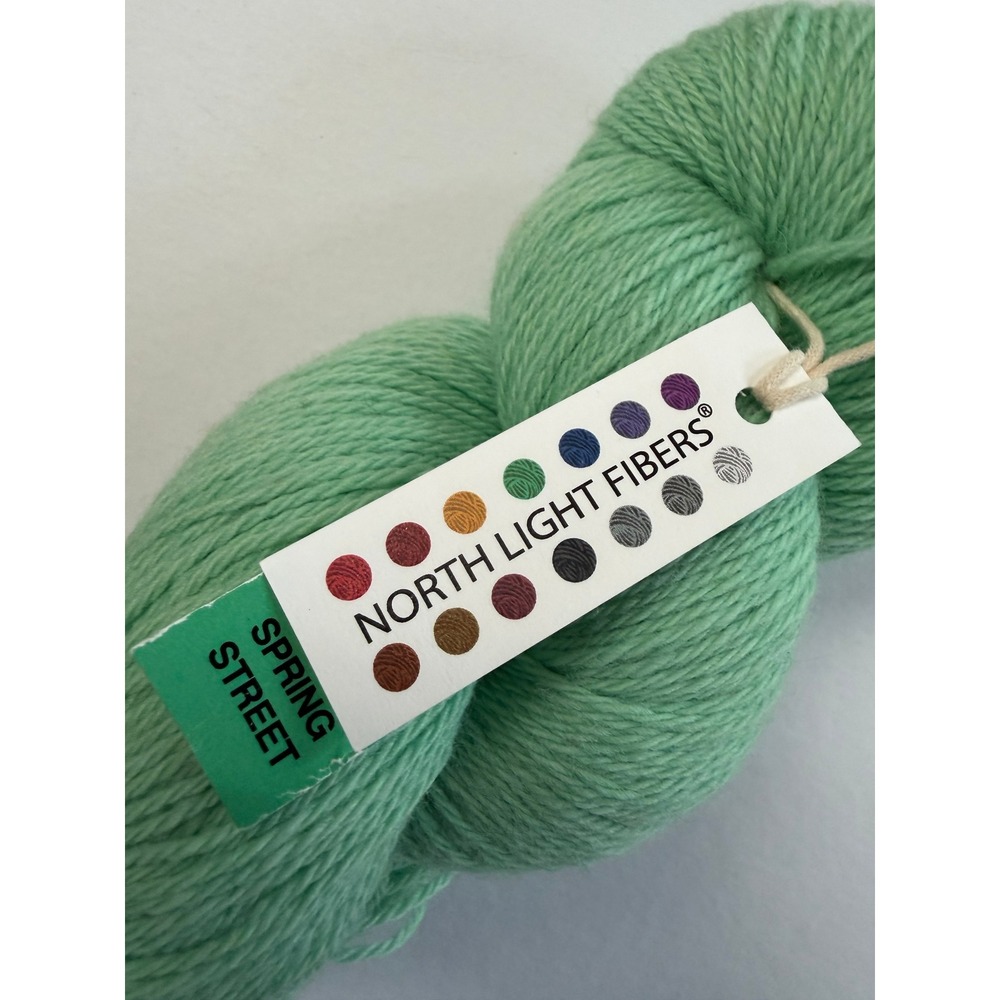 North Light Fibers Spring Street Yarn Lichen‎ Green 100% Falkland Wool